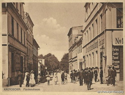 ul Piastowska i Budynek Poczty w Krotoszynie na Starych Fotografiach - zdjęcia
