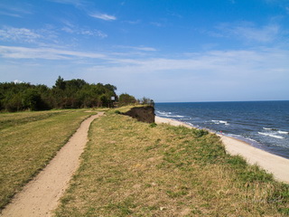 Nadmorska Plaża i Klify w Trzęsaczu