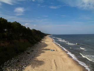 Nadmorska Plaża i Klify w Trzęsaczu