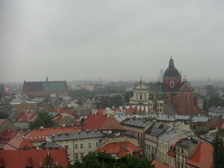 Widok z wieży Katedry na Wawelu