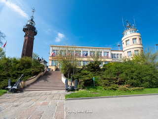 Latarnia Morska Kula Czasu i wejście do portu Gdańsk