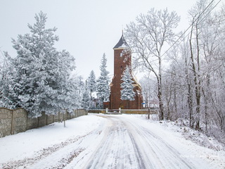 Zimowa Wielowieś nad Orlą i Benice, Polska Wieś, Szadź, Wierzby 